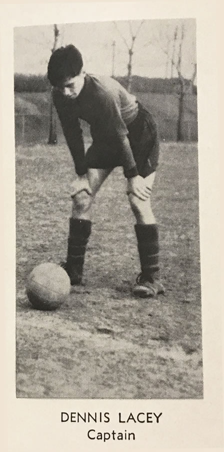 Dennis J Lacey 1942 Soccer Captain Photo